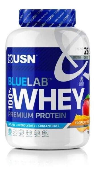 USN BlueLab 100% Whey Premium Protein 908g - tropical smoothie