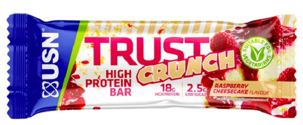 USN (Ultimate Sports Nutrition) USN Trust Crunch 60g - malinový cheesecake