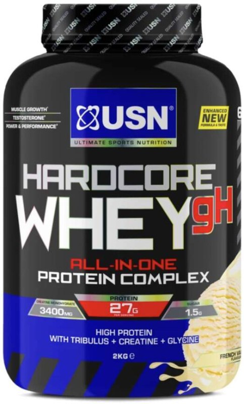 USN Hardcore Whey gH 2000g - vanilka