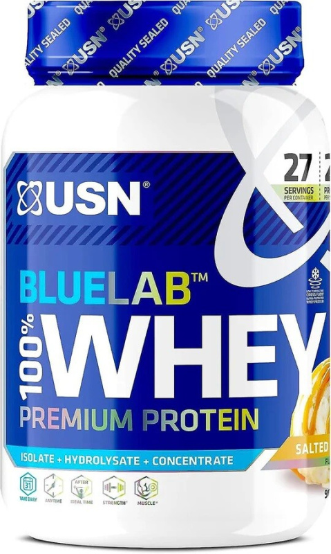 USN BlueLab 100% Whey Premium Protein 908g - slaný karamel
