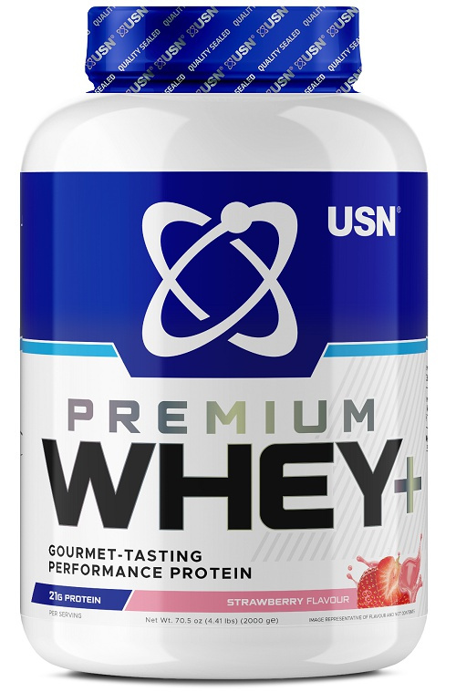 USN Whey+ Premium Protein 2000 g - jahoda