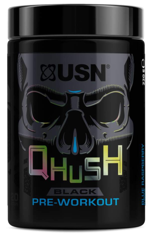 USN Qhush Black 220g - modrá malina