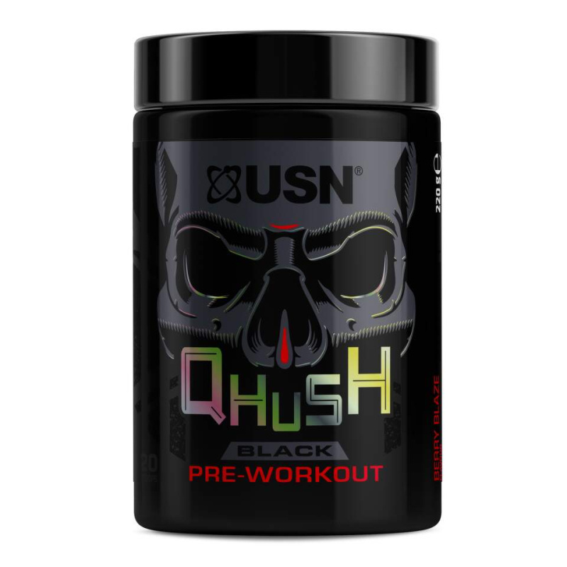 USN Qhush Black 220g - bobulový plamen