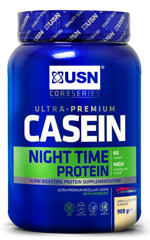 USN Casein Night Time Protein 908 g - vanilka 