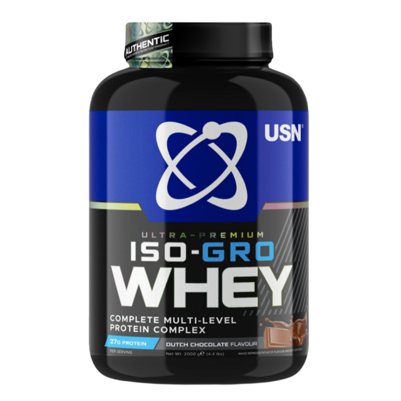 USN ISO-GRO Whey 2000 g - holandská čokoláda
