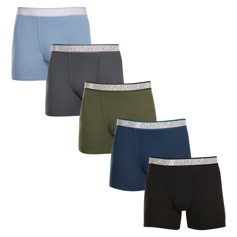 5PACK pánské boxerky Gianvaglia vícebarevné (GVG-5013) M, trenky / trenýrky