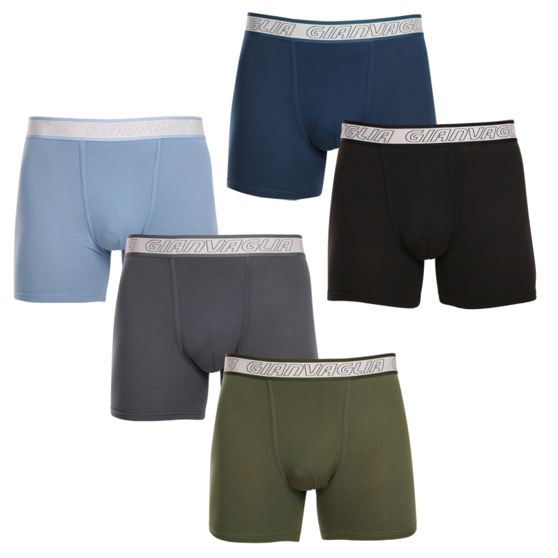 5PACK pánské boxerky Gianvaglia vícebarevné (GVG-5013) M, trenky / trenýrky