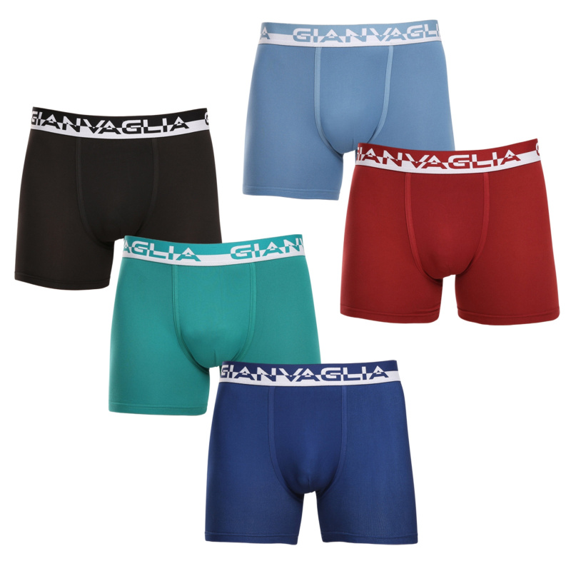 5PACK pánské boxerky Gianvaglia vícebarevné (GVG-5011) M, trenky / trenýrky