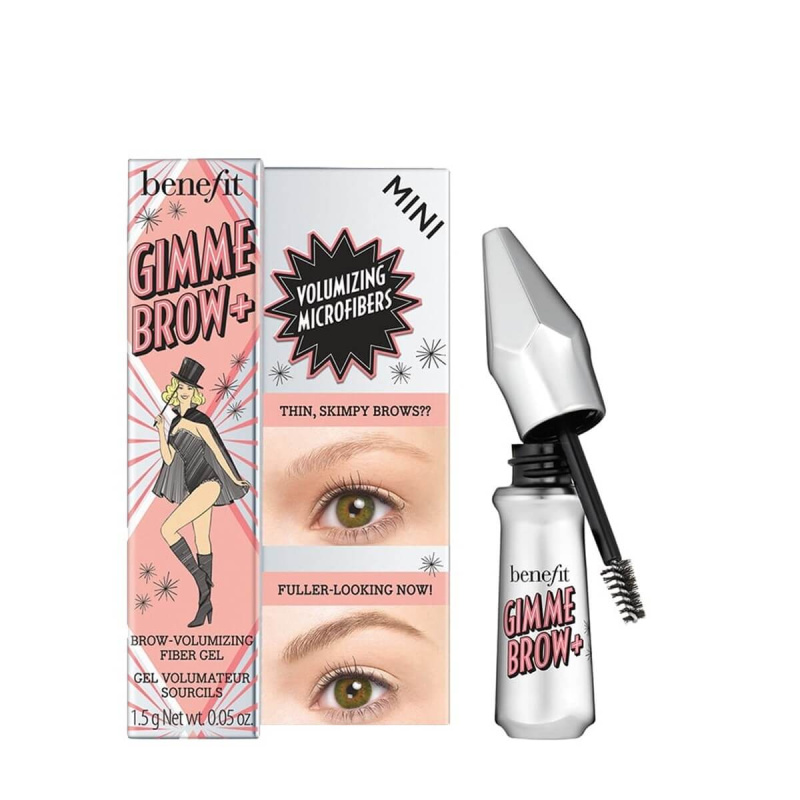 Benefit Gimme Brow+ Mini gel na obočí pro zvětšení objemu odstín 4 Warm Deep Brown 1,5 g