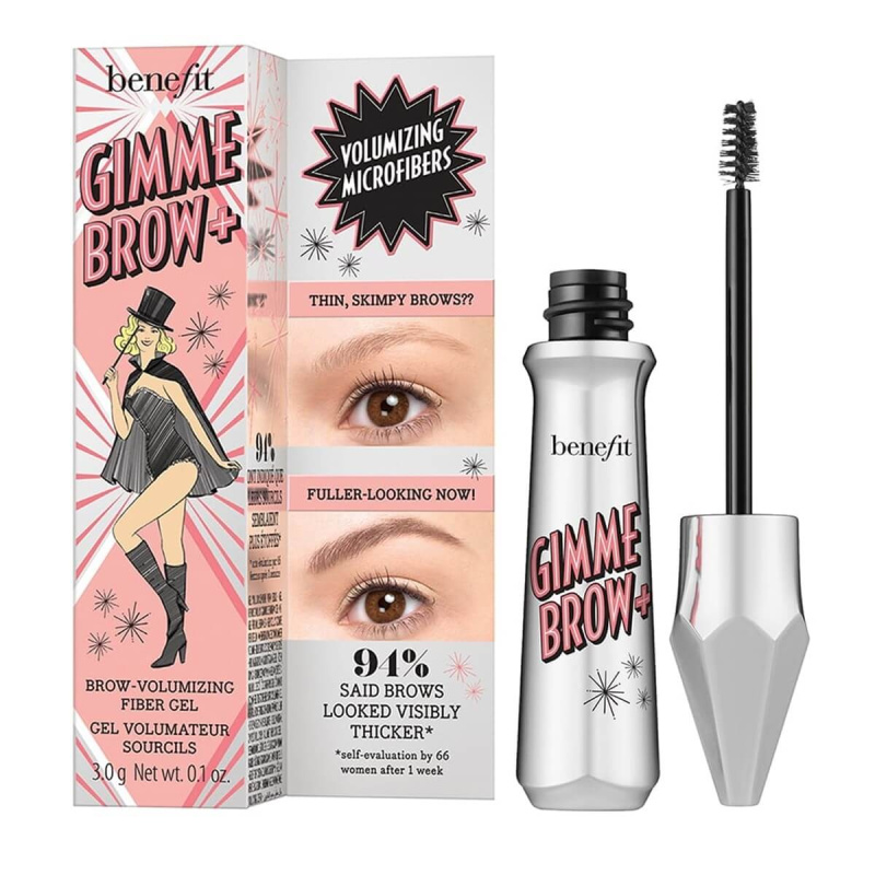 Benefit Gimme Brow+ gel na obočí pro zvětšení objemu odstín 4,5 Neutral Deep Brown 3 g