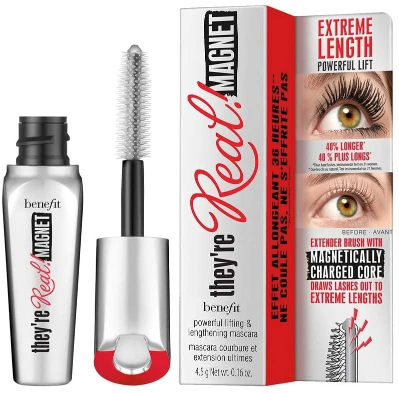 Benefit They're Real! Magnet Mascara Mini řasenka pro extra délku odstín Black 4,5 g