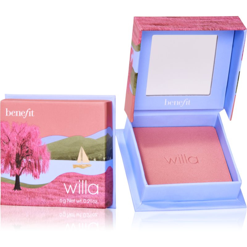Benefit Willa WANDERful World pudrová tvářenka odstín Soft neutral-rose 6 g