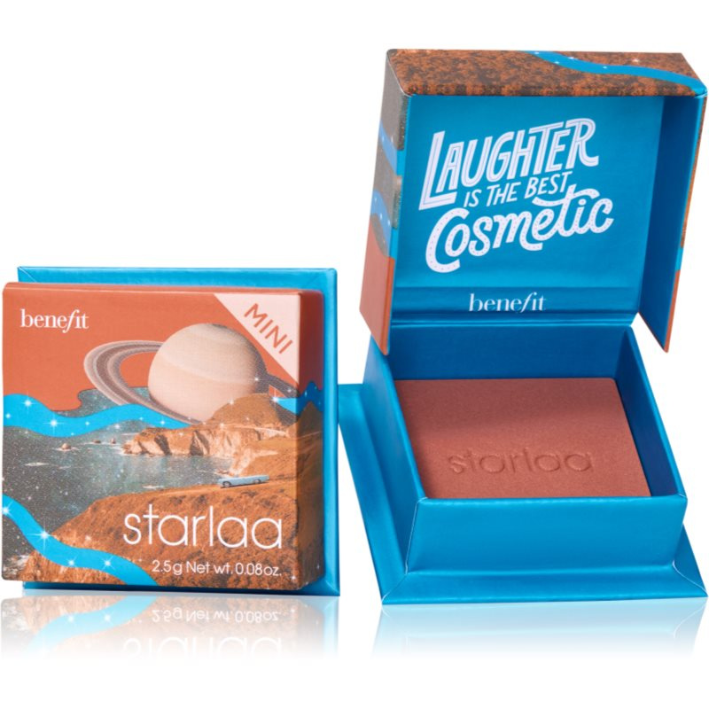 Benefit Starlaa WANDERful World Mini pudrová tvářenka odstín Rosy bronze 2,5 g