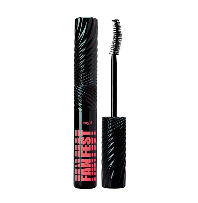 Benefit Fan Fest Fanning & Volumizing Mascara řasenka pro objem a zahuštění řas odstín Hyper Black 8,5 g