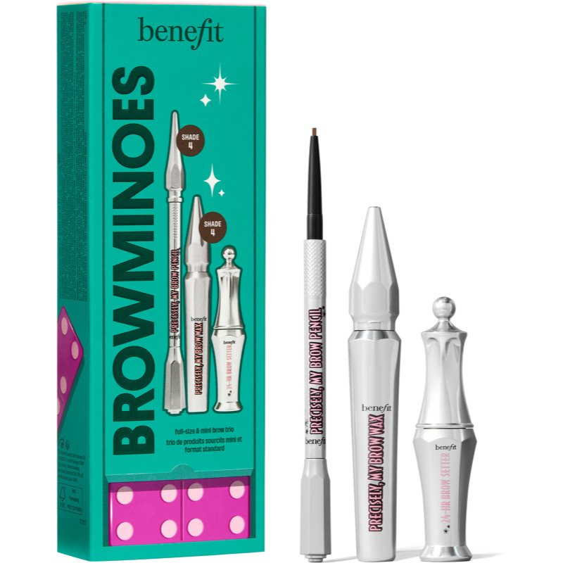 Benefit BROWminoes sada na obočí odstín 4 Warm Deep Brown
