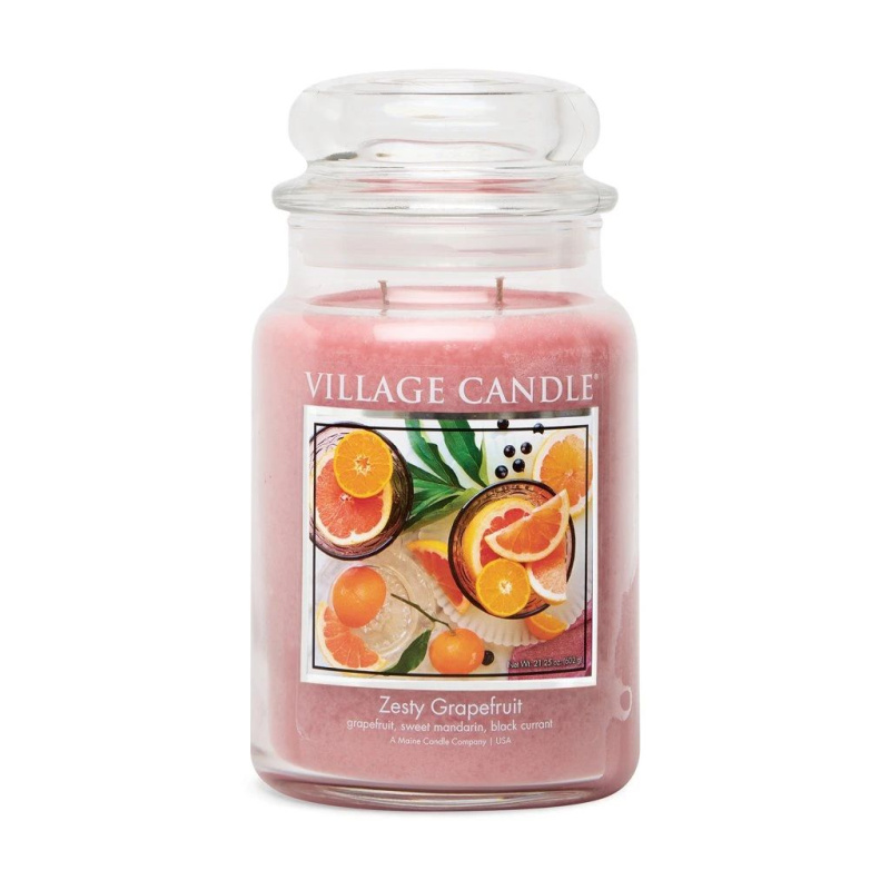 Village Candle Vonná svíčka Zesty Grapefruit 602 g