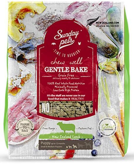 SUNDAYPETS GENTLE BAKE LAMB PUPPY SMALL/MEDIUM BREED 1,3 kg