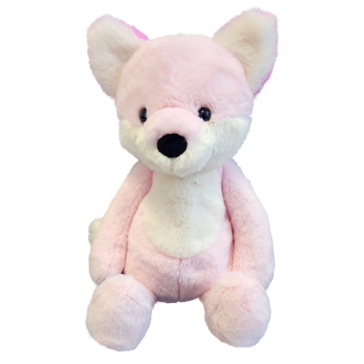 Liška růžová plyšová 41 cm