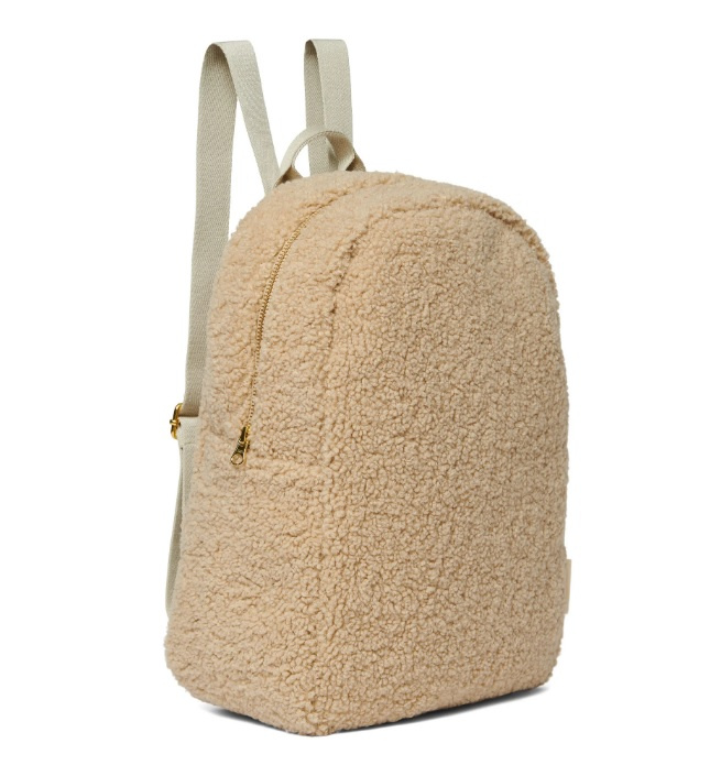 STUDIO NOOS Midi batoh - Ecru teddy