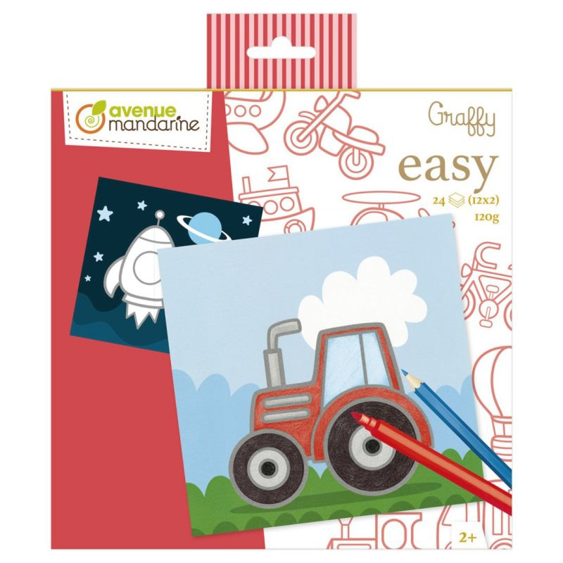 Omalovánky jednoduché - dopravní prostředky (24ks)