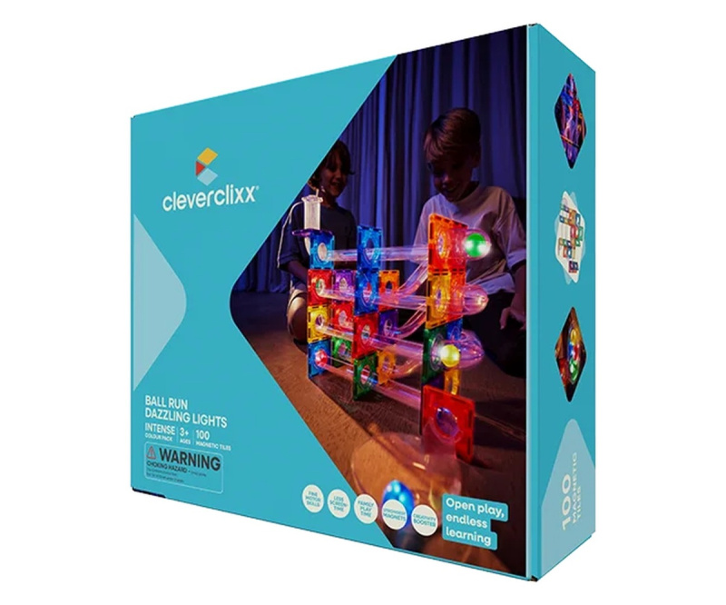 Cleverclixx – Kuličková dráha Dazzling Lights Pack Intense – 100 ks