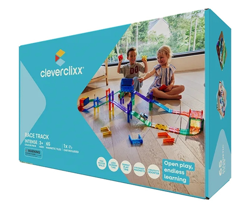 Cleverclixx – Magnetická závodní dráha Intense – 65 ks