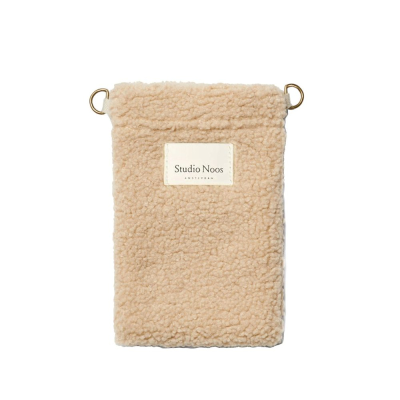 STUDIO NOOS Taštička na mobil Teddy Ecru