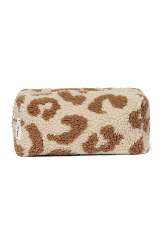 STUDIO NOOS Pouzdro Teddy - Ecru Leopard