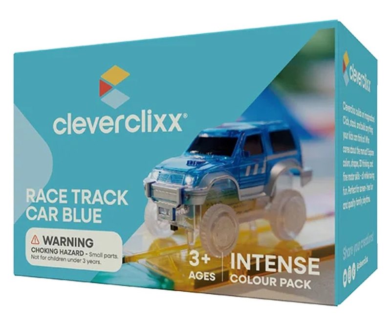 Cleverclixx – Magnetická závodní dráha - Autíčko modré – 1 kus