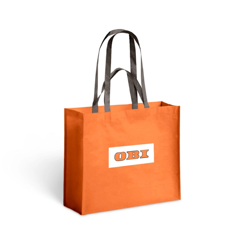 OBI Nákupní taška, oranžová, 41 x 37 x 20 cm