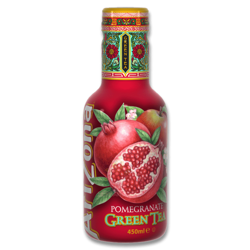 Arizona - ledový zelený čaj - granátové jablko, 450 ml