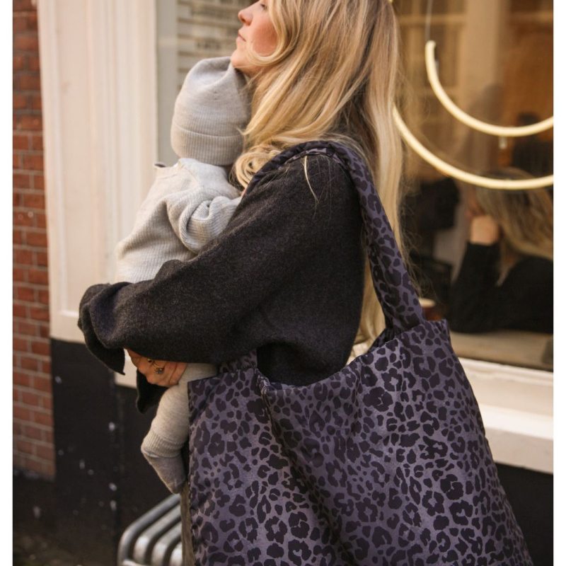 STUDIO NOOS Taška mom-bag Puffy Antra Leopard