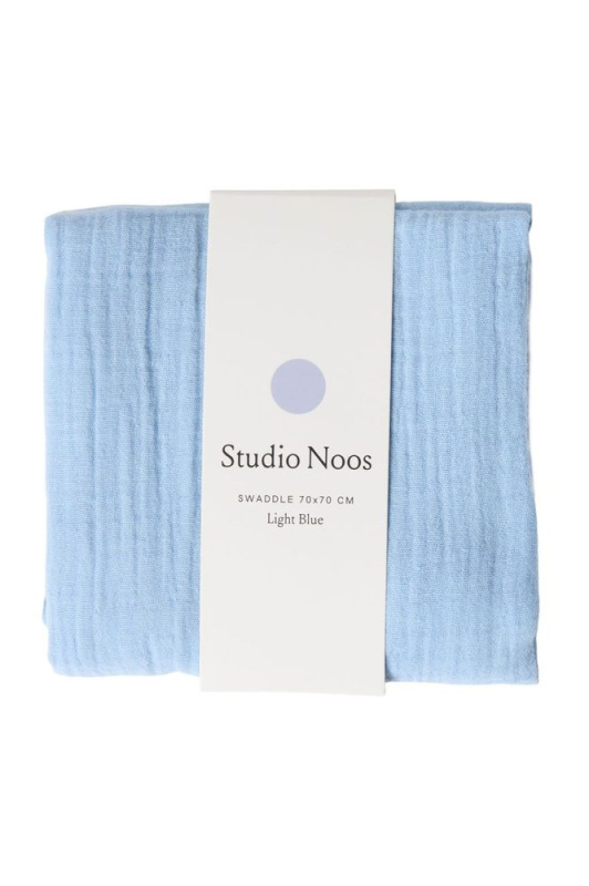 STUDIO NOOS Mušelínová plena Light Blue 70 x 70