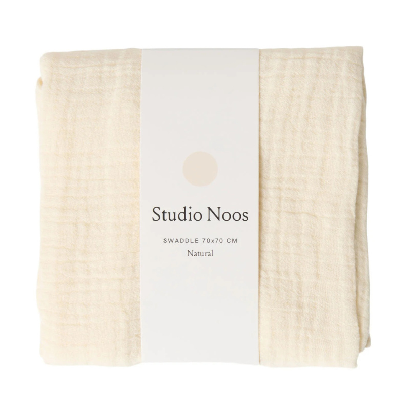 STUDIO NOOS Mušelínová plena Beige 70 x 70