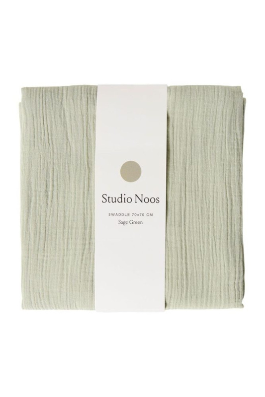 STUDIO NOOS Mušelínová plena Green 70 x 70