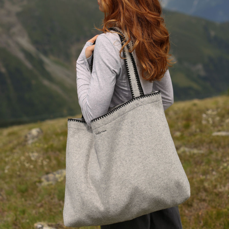 STUDIO NOOS Taška mom bag - Woolish Grey