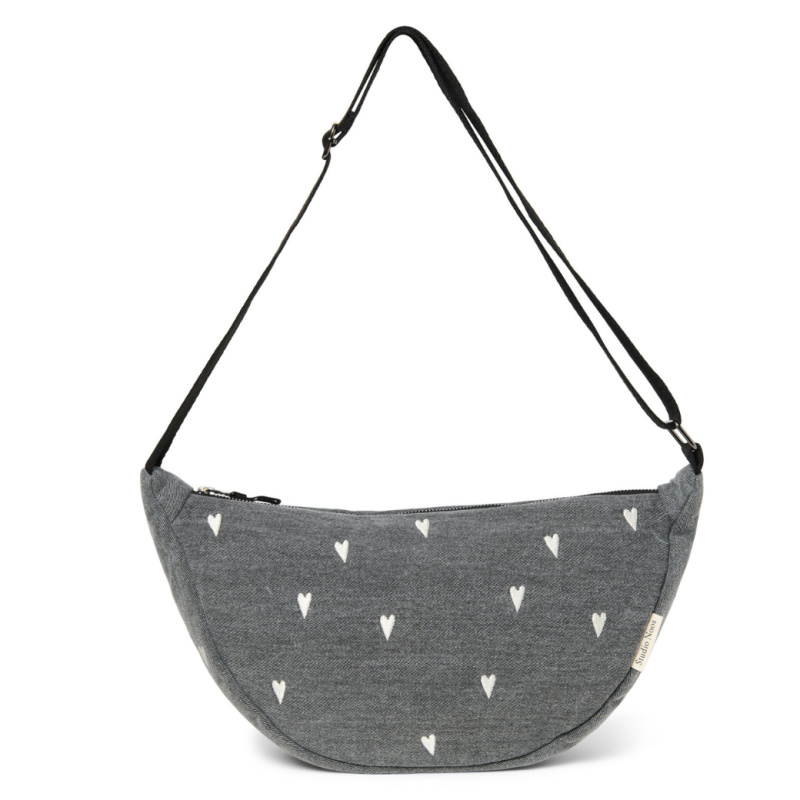 STUDIO NOOS Ledvinka - Denim Grey Hearts