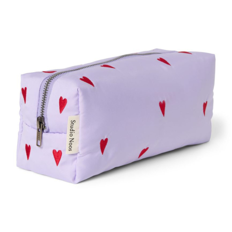 Studio Noos Puffy POUCH kabelka Purple Hearts