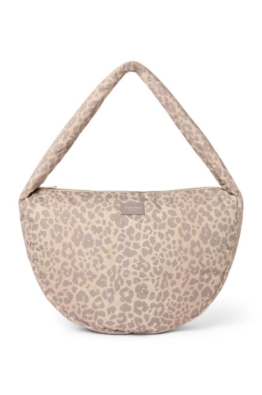 Studio Noos Puffy Cross Body bag Cream Leopard