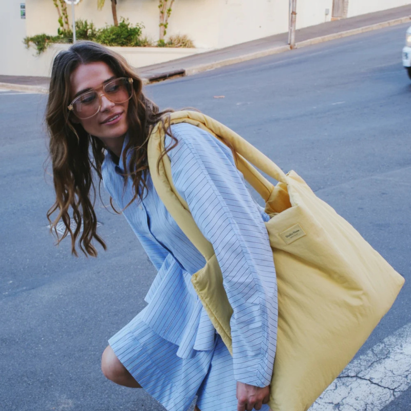 Studio Noos Puffy MOM BAG Textured Butter Yellow