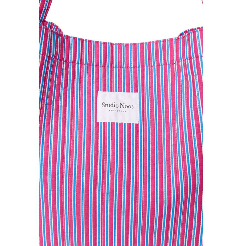 STUDIO NOOS Taška mom bag Poplin- Raspberry Striped