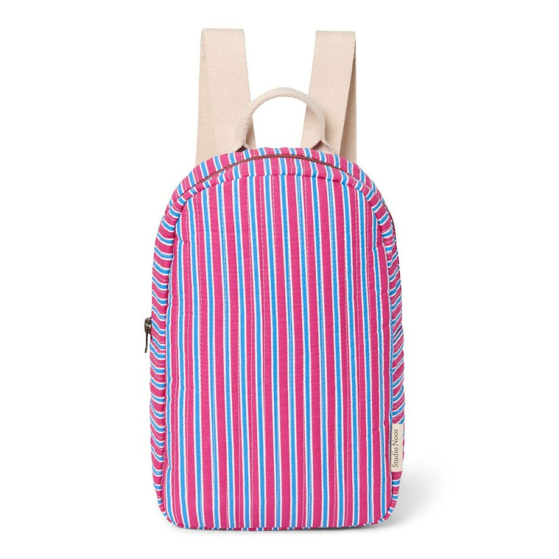 Studio Noos Puffy Mini BACKPACK batůžek Brown Hearts