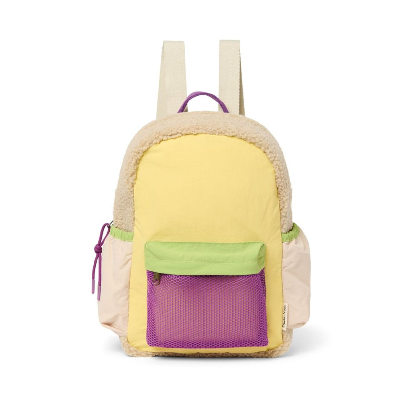 Studio Noos Patchwork Midi BACKPACK - batůžek Butter Yellow