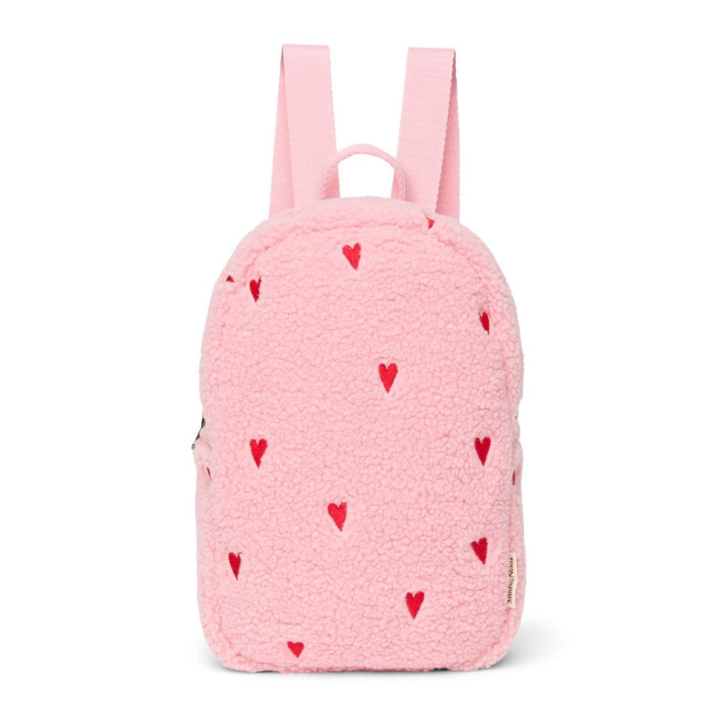 Studio Noos Teddy Mini BACKPACK - batůžek | Light Pink Hearts