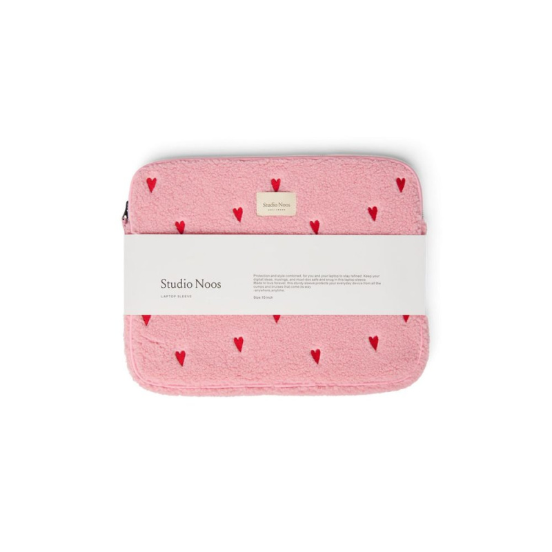 Studio Noos Teddy OBAL na Laptop 15´| Light Pink Hearts