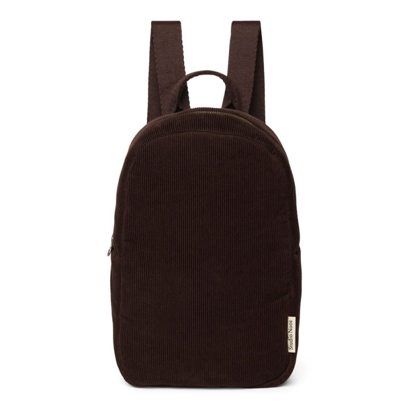 Studio Noos RIB puffy Mini BACKPACK - batůžek Dark Brown