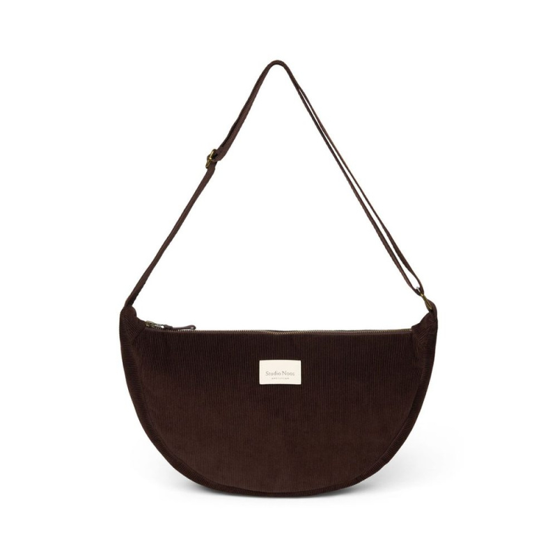 Studio Noos RIB puffy Adult FANNY kabelka Dark Brown