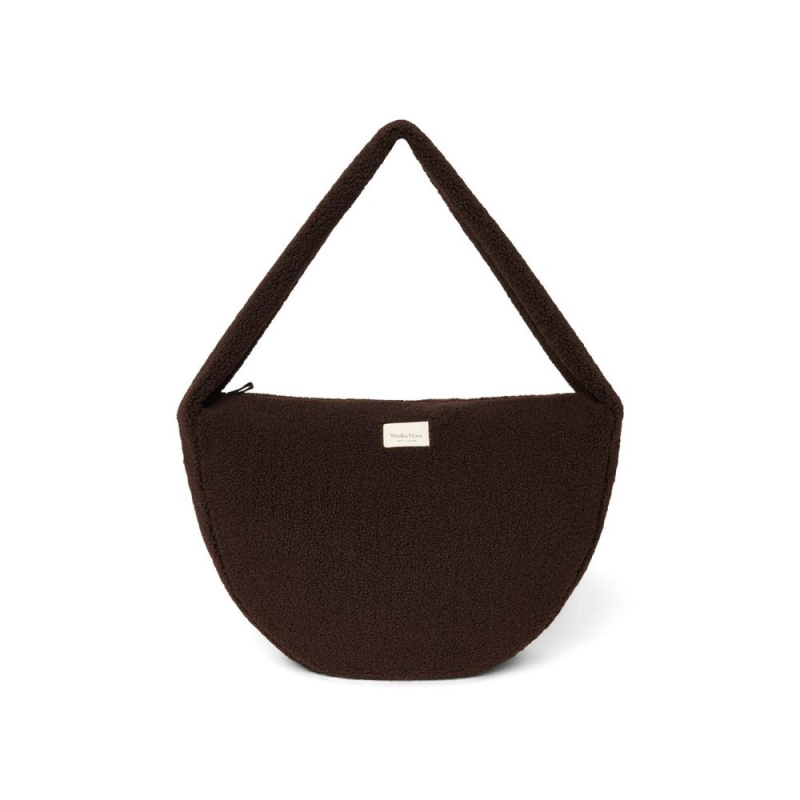 STUDIO NOOS Taška Cross Body Teddy - Chocolate