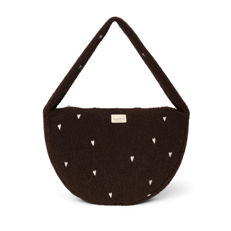 Studio Noos Teddy Cross Body Bag Chocolate Hearts