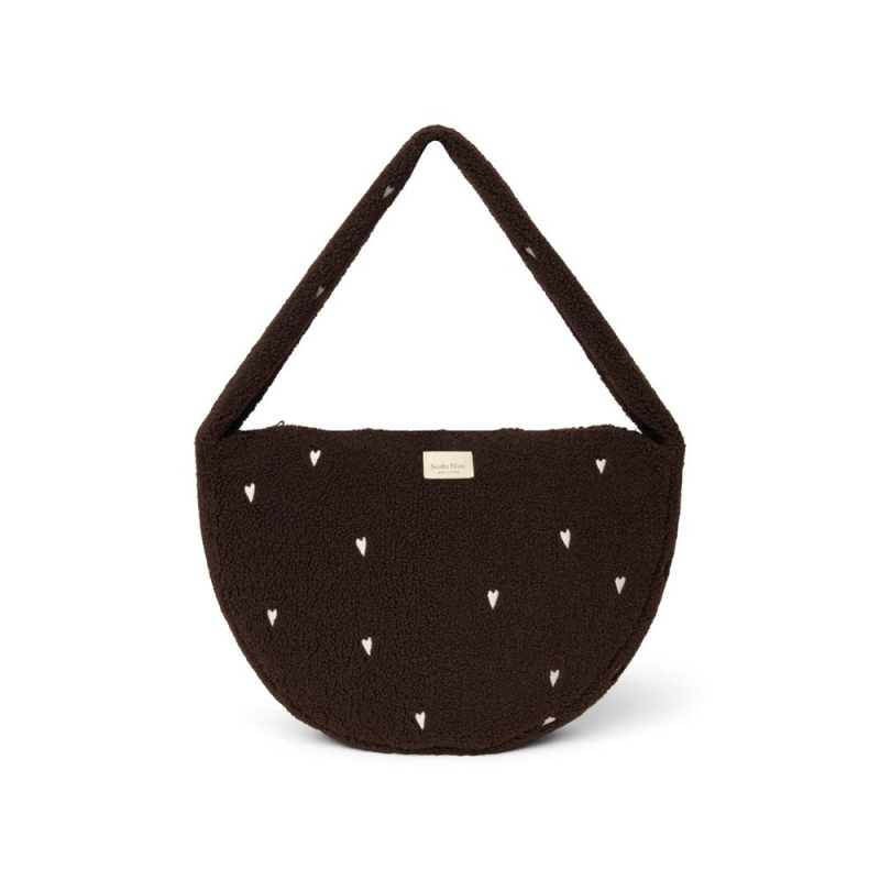 Studio Noos Teddy Cross Body Bag Chocolate Hearts